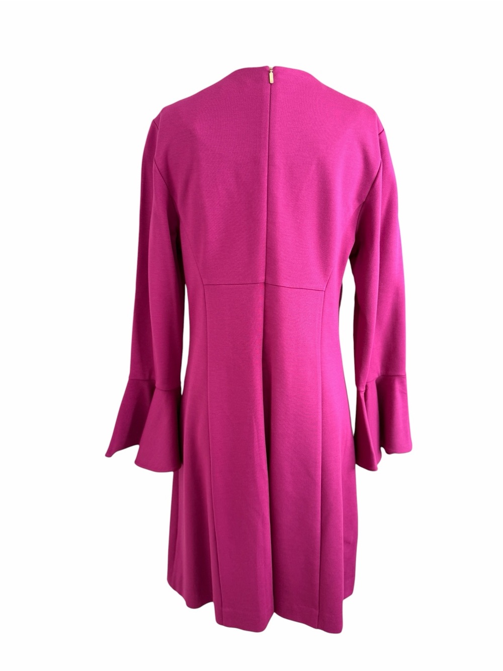 NWT TRINA TURK Fuchsia Long Bell Sleeve Midi Dress Sz 12